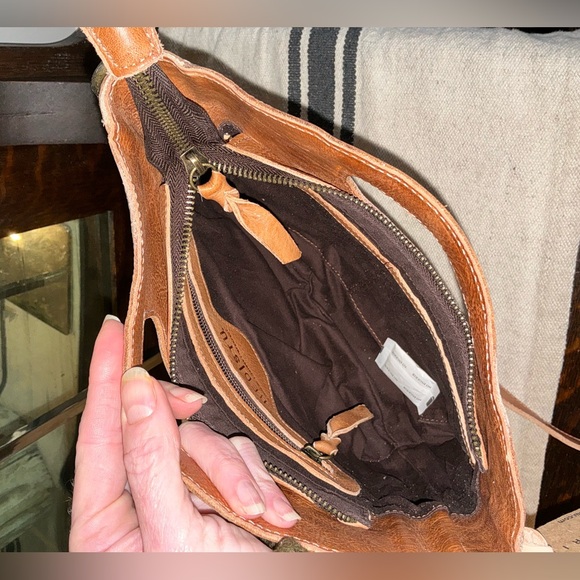 NWT Bed Stu Leather Keiki Crossbody Bag Handbag Nectar Lux Tan Rustic MSRP $235 - Picture 10 of 12